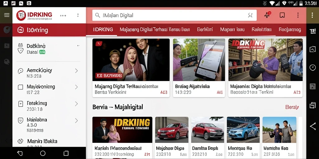 Antarmuka modern IDRKING dengan berbagai fitur Majalah Digital.