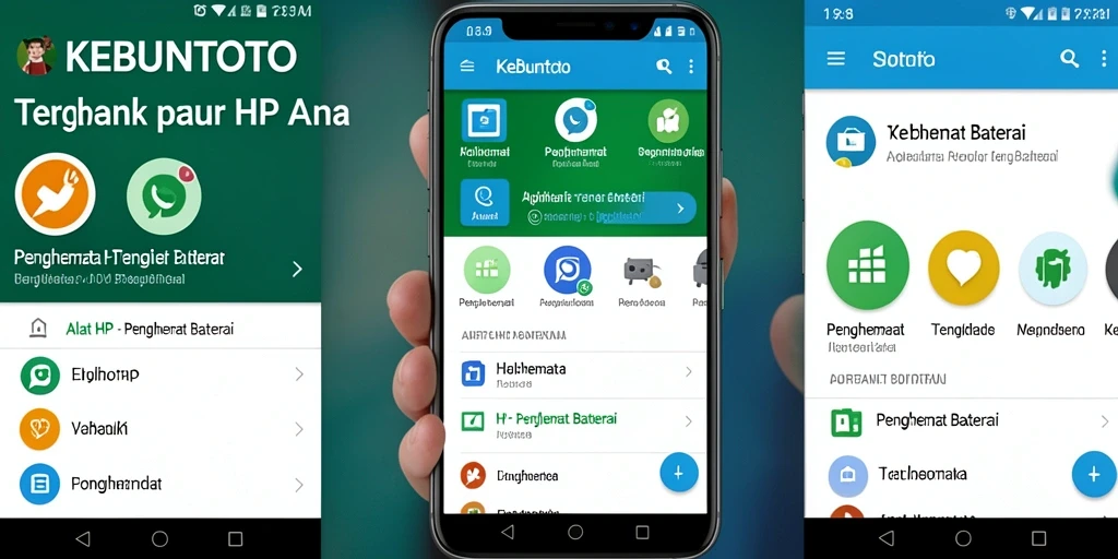 Antarmuka aplikasi KEBUNTOTO yang sederhana dan efektif untuk penghemat baterai.
