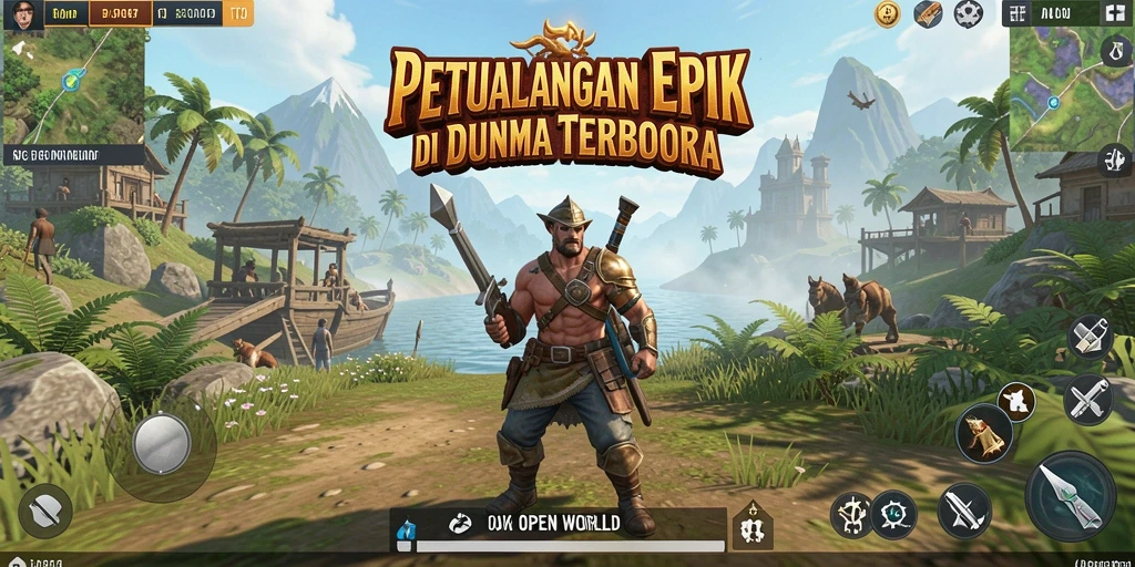 Tampilan antarmuka T6 dalam pengalaman Open World yang menakjubkan.