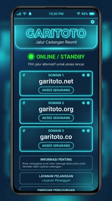 Tampilan link alternatif garitoto